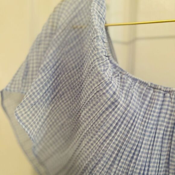 Lulu's Gala Ready Gingham Off-Shoulder Dress NWOT - Picture 3 of 5